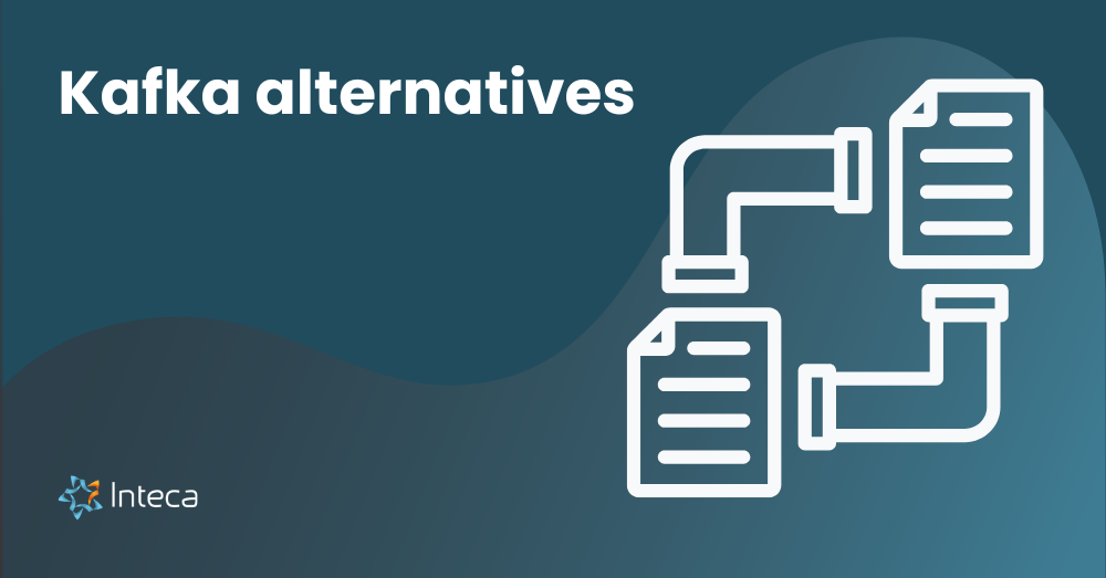 Kafka alternatives for real-time data streaming, Inteca branded cover image