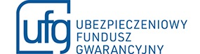 Logo of the Ubezpieczeniowy Fundusz Gwarancyjny (UFG) in blue, showing the acronym 'ufg' and full name text